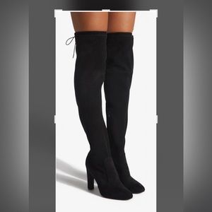NWOT JESYNA-E black boots, thigh high size 7
